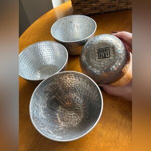Bobby Flay Aluminum Hammered Bowls Set